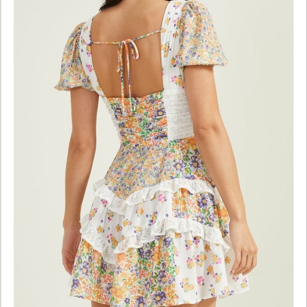 Altar’d State Aderny Patchwork Floral Dress